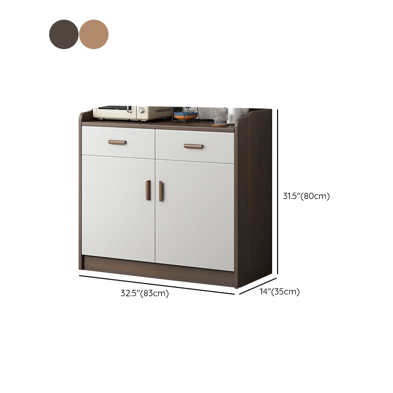 Modern Style Dining Server Engineered Wood Living Room Server with Doors Clearhalo 'buffet_sideboard' 'Buffets & Sideboards' 'furn' 'furn_buffet_sideboard' 'Furniture' 'Kitchen & Dining Furniture' 7213200