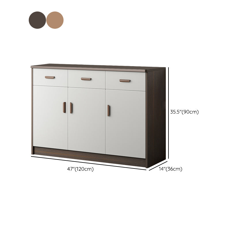 Modern Style Dining Server Engineered Wood Living Room Server with ...