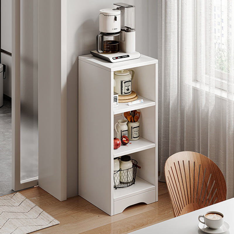 Contemporary Style Server Engineered Wood Side Board for Living Room 12"L x 12"W x 32"H White 3 Clearhalo 'buffet_sideboard' 'Buffets & Sideboards' 'furn' 'furn_buffet_sideboard' 'Furniture' 'Kitchen & Dining Furniture' 7213213