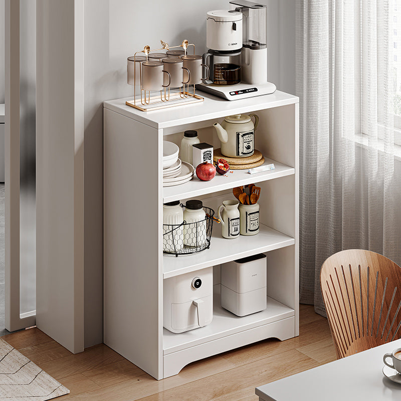 Contemporary Style Server Engineered Wood Side Board for Living Room 20"L x 12"W x 32"H White 3 Clearhalo 'buffet_sideboard' 'Buffets & Sideboards' 'furn' 'furn_buffet_sideboard' 'Furniture' 'Kitchen & Dining Furniture' 7213217