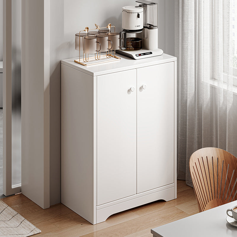 Contemporary Style Server Engineered Wood Side Board for Living Room 20"L x 12"W x 32"H White Shelf Not Included Clearhalo 'buffet_sideboard' 'Buffets & Sideboards' 'furn' 'furn_buffet_sideboard' 'Furniture' 'Kitchen & Dining Furniture' 7213225