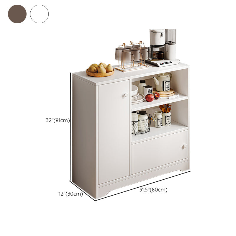 Contemporary Style Server Engineered Wood Side Board for Living Room Clearhalo 'buffet_sideboard' 'Buffets & Sideboards' 'furn' 'furn_buffet_sideboard' 'Furniture' 'Kitchen & Dining Furniture' 7213232