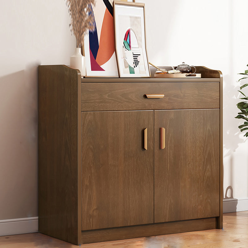 Server di pranzo in stile contemporaneo marrone server ingegnerizzato con porte