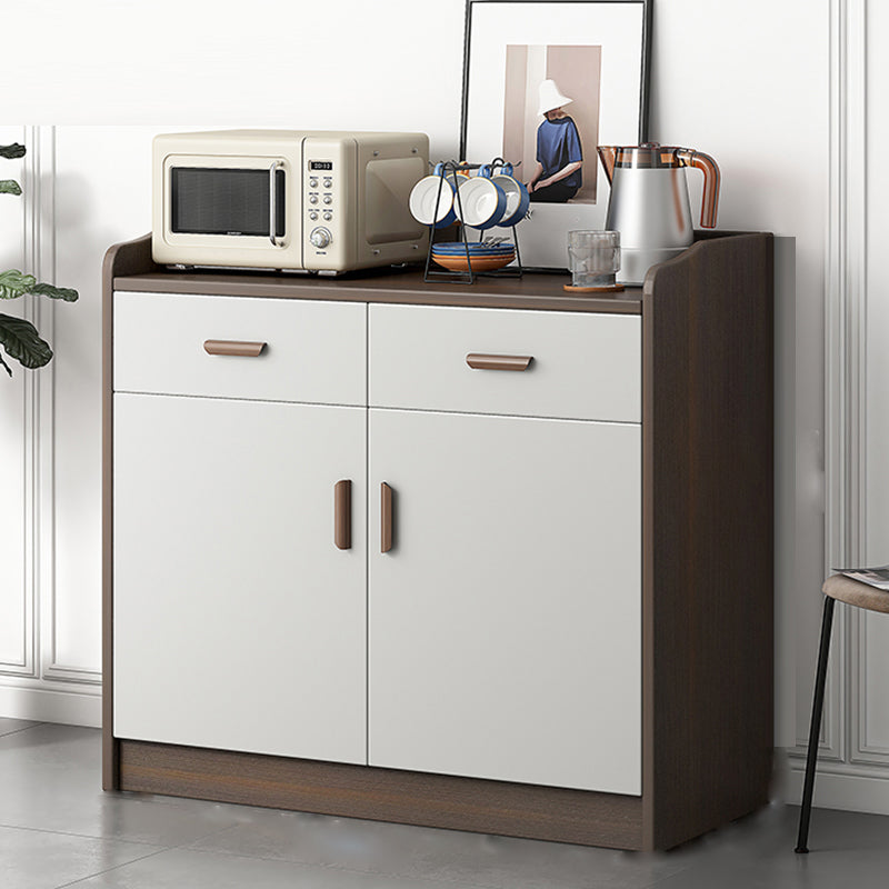 Server in stile contemporaneo ingegnerizzato il server di pranzo in legno con cassetto e archiviazione