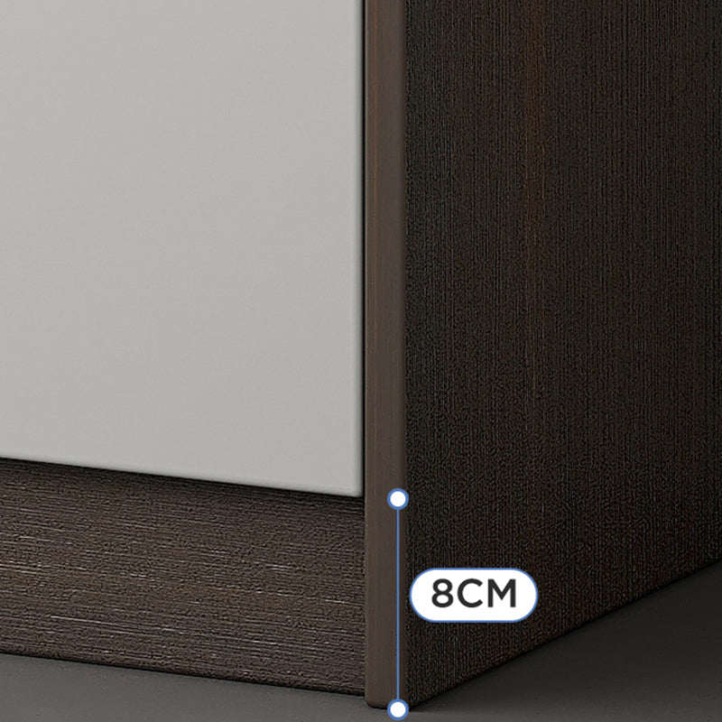 Server in stile contemporaneo ingegnerizzato il server di pranzo in legno con cassetto e archiviazione