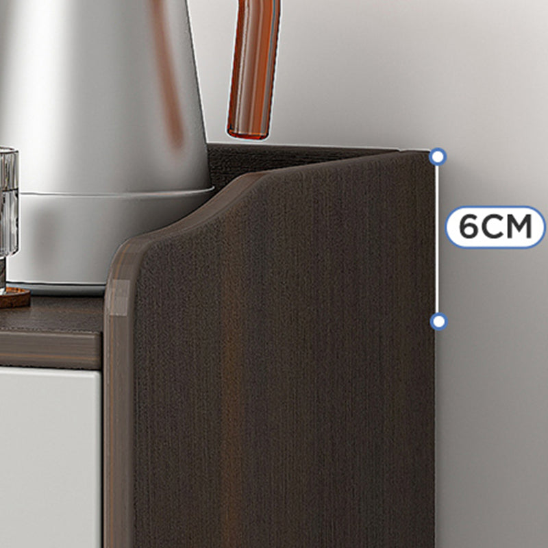 Server in stile contemporaneo ingegnerizzato il server di pranzo in legno con cassetto e archiviazione