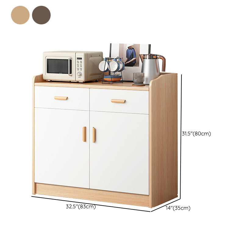 Server in stile contemporaneo ingegnerizzato il server di pranzo in legno con cassetto e archiviazione