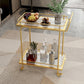 Modern Style Open Storage Kitchen Trolley Rectangular Dining Room Prep Table