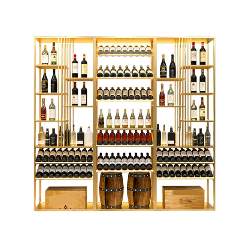 Modern Simple Floor Wine Rack Golden Wine Bottle Rack for Kitchen Clearhalo 'furn' 'furn_wine_racks' 'Furniture' 'Kitchen & Dining Furniture' 'Wine Racks' 'wine_racks' 7213483