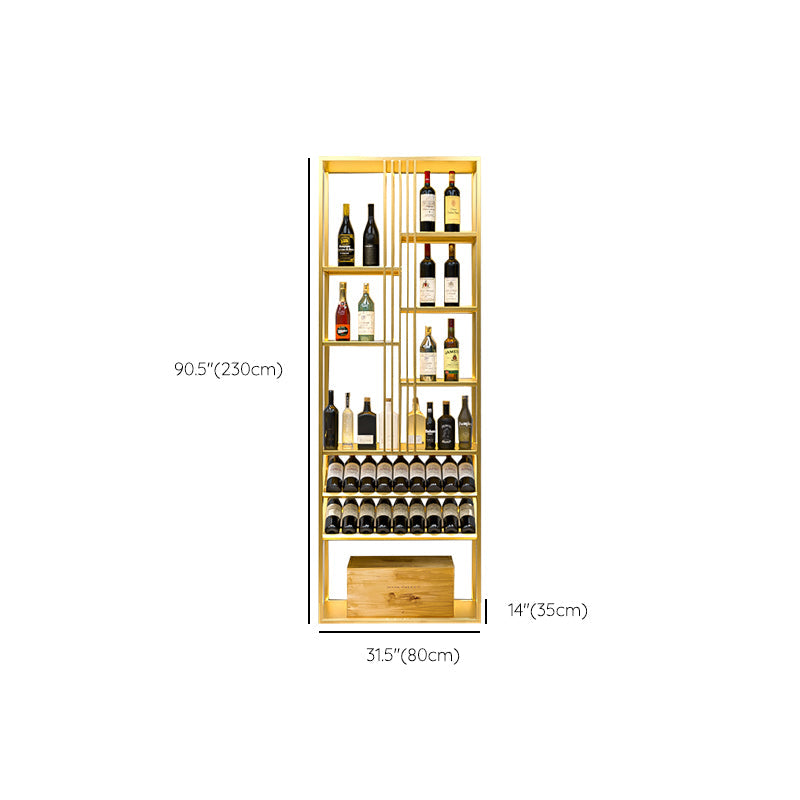 Modern Simple Floor Wine Rack Golden Wine Bottle Rack for Kitchen Clearhalo 'furn' 'furn_wine_racks' 'Furniture' 'Kitchen & Dining Furniture' 'Wine Racks' 'wine_racks' 7213488