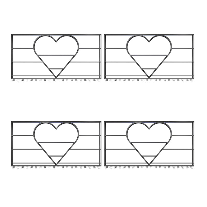 Modern Iron Wine Bottle & Glass Rack Wall Mounted Wine Rack Round