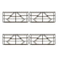 Modern Simple Wine Rack Iron Shelf Wall Mounted Wine Rack for Bar Black 4 Piece Set Clearhalo 'furn' 'furn_wine_racks' 'Furniture' 'Kitchen & Dining Furniture' 'Wine Racks' 'wine_racks' 7213511