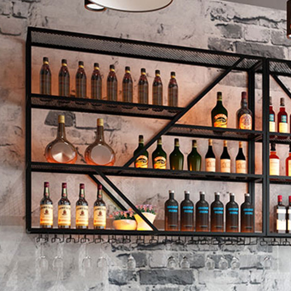 Modern Simple Wine Rack Iron Shelf Wall Mounted Wine Rack for Bar Clearhalo 'furn' 'furn_wine_racks' 'Furniture' 'Kitchen & Dining Furniture' 'Wine Racks' 'wine_racks' 7213519