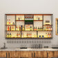 Modern Style Wine Rack Kitchen Metal Wall Mounted Wine Holder Rack