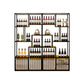 Modern Simple Floor Wine Rack Metal Shelf Wine Holder for Dining Room