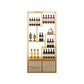 Modern Simple Floor Wine Rack Metal Shelf Wine Holder for Dining Room