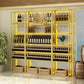 Floor Wine Rack Modern Metal Wine Bottle & Glass Rack for Dining Room