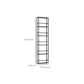 Modern Simple Floor Wine Rack Rectangle Shape Wine Bottle Rack for Dining Room