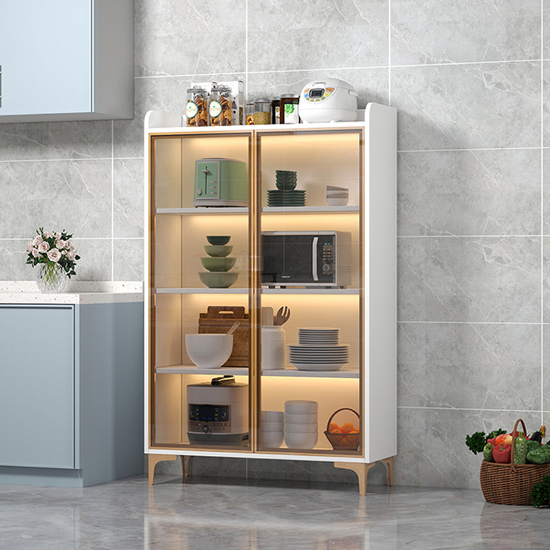 Server per pranzo contemporaneo ingegnerizzato il server di legno 2 porte senza luce