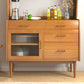 Stile moderno a buffet da pranzo a buffet in legno solido server buffet con 4-disegno