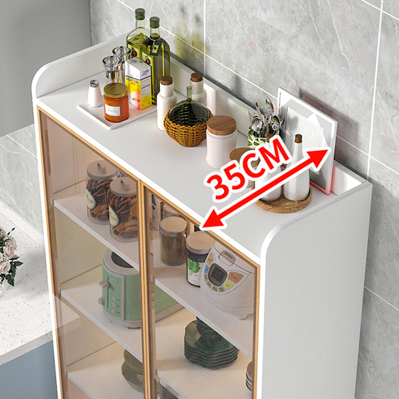 Server di pranzo contemporaneo ingegnerizzato in legno a 2 porte senza luce