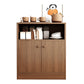 Modern Style Dining Server Engineered Wood Server with Open Storage 20"L x 12"W x 32"H Brown 1 Clearhalo 'buffet_sideboard' 'Buffets & Sideboards' 'furn' 'furn_buffet_sideboard' 'Furniture' 'Kitchen & Dining Furniture' 7213739