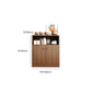 Modern Style Dining Server Engineered Wood Server with Open Storage Clearhalo 'buffet_sideboard' 'Buffets & Sideboards' 'furn' 'furn_buffet_sideboard' 'Furniture' 'Kitchen & Dining Furniture' 7213750