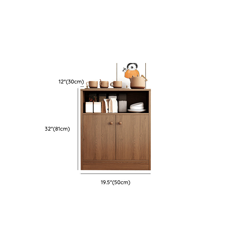 Modern Style Dining Server Engineered Wood Server with Open Storage Clearhalo 'buffet_sideboard' 'Buffets & Sideboards' 'furn' 'furn_buffet_sideboard' 'Furniture' 'Kitchen & Dining Furniture' 7213750