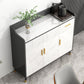 Sideboard di pietra moderna 1 cassetto cassetto cassetto con ripiani regolabili