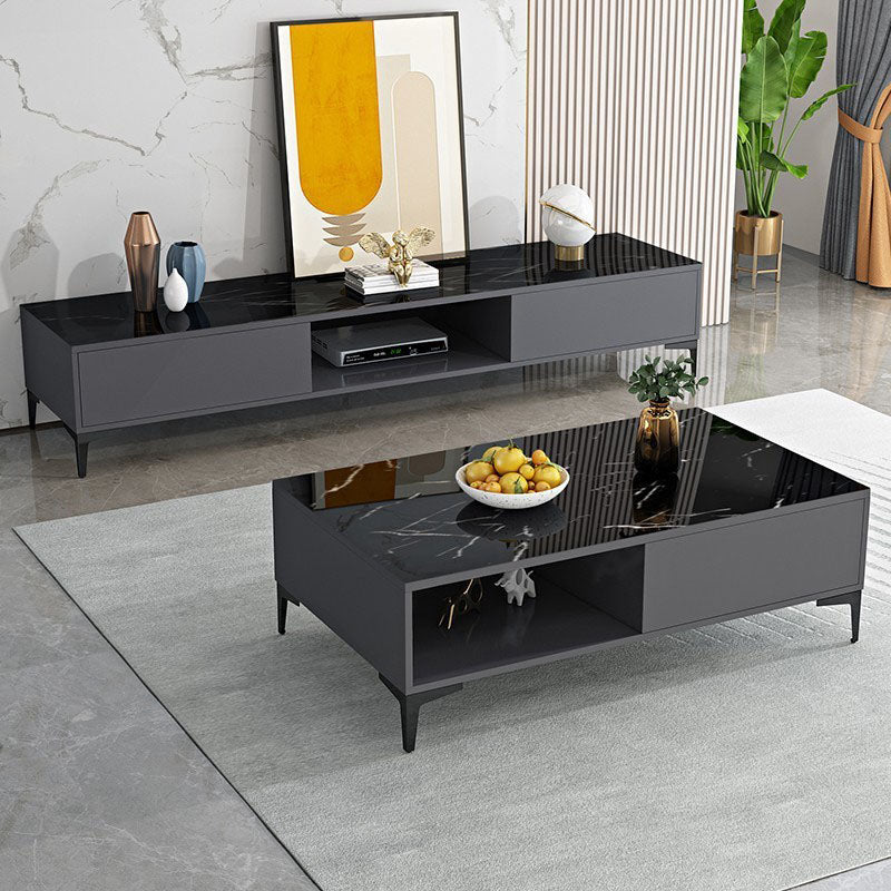 Modern TV Media Console Wooden TV Stand Console for Living Room Clearhalo 'furn' 'furn_tv_stands_entertainment_centers' 'Furniture' 'Living Room Furniture' 'TV Stands & Entertainment Centers' 'TV Stands & Media Storage Furniture' 'tv_stands_entertainment_centers' 7216427