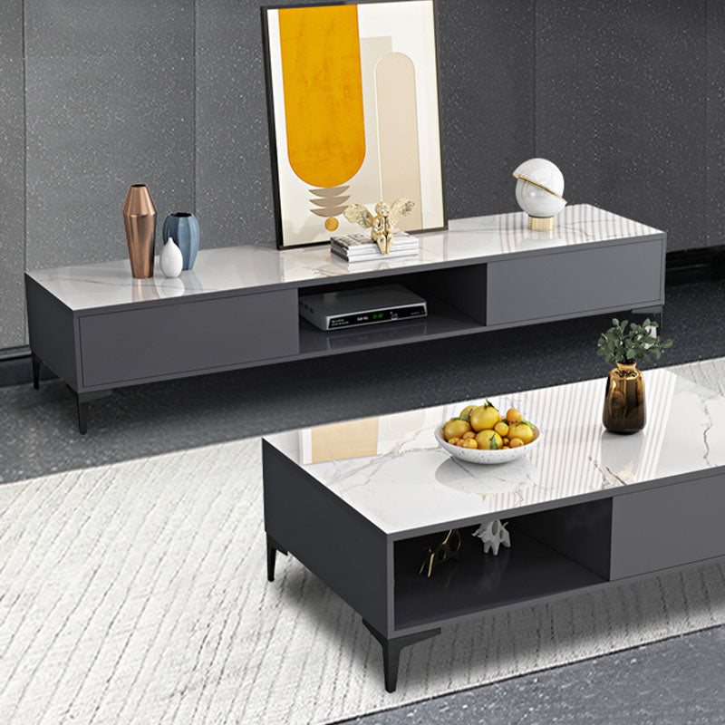 Modern TV Media Console Wooden TV Stand Console for Living Room Clearhalo 'furn' 'furn_tv_stands_entertainment_centers' 'Furniture' 'Living Room Furniture' 'TV Stands & Entertainment Centers' 'TV Stands & Media Storage Furniture' 'tv_stands_entertainment_centers' 7216439