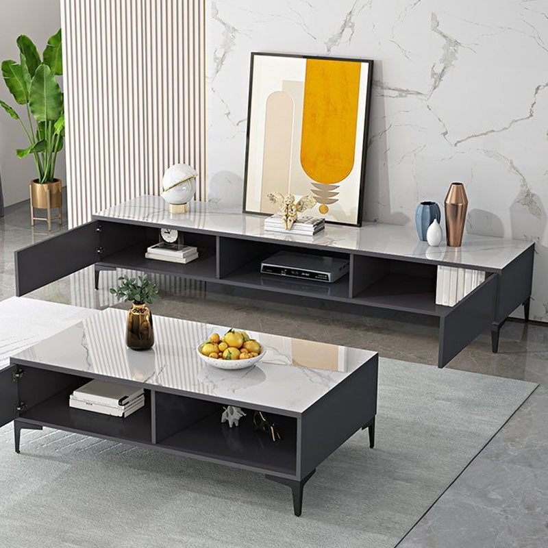 Modern TV Media Console Wooden TV Stand Console for Living Room Clearhalo 'furn' 'furn_tv_stands_entertainment_centers' 'Furniture' 'Living Room Furniture' 'TV Stands & Entertainment Centers' 'TV Stands & Media Storage Furniture' 'tv_stands_entertainment_centers' 7216440