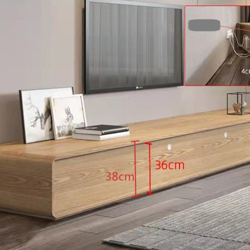 Wooden TV Media Console Scandinavian TV Stand Console with 4 Drawers Clearhalo 'furn' 'furn_tv_stands_entertainment_centers' 'Furniture' 'Living Room Furniture' 'TV Stands & Entertainment Centers' 'TV Stands & Media Storage Furniture' 'tv_stands_entertainment_centers' 7216456