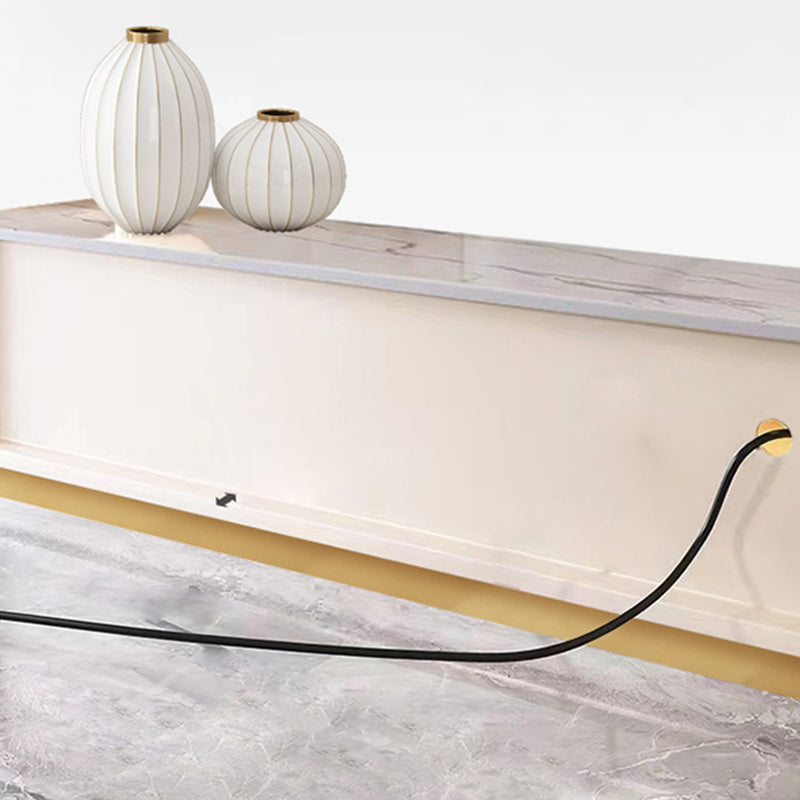 Modern TV Media Console Stone TV Stand Console with 3 Drawers Clearhalo 'furn' 'furn_tv_stands_entertainment_centers' 'Furniture' 'Living Room Furniture' 'TV Stands & Entertainment Centers' 'TV Stands & Media Storage Furniture' 'tv_stands_entertainment_centers' 7216467