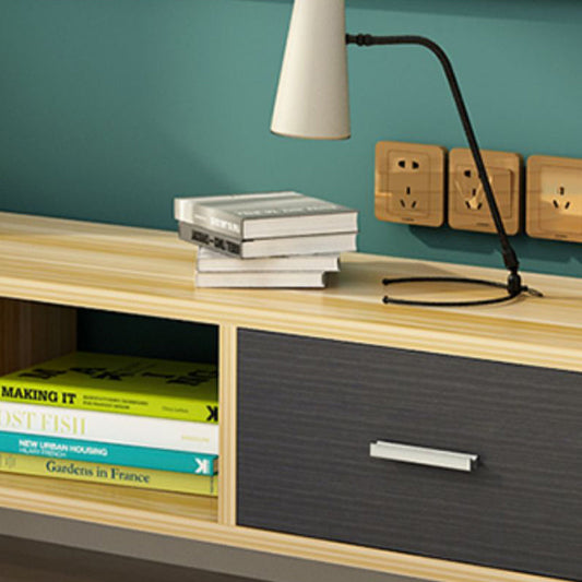 Scandinavian TV Media Console Wooden TV Stand Console with 2 Drawers Clearhalo 'furn' 'furn_tv_stands_entertainment_centers' 'Furniture' 'Living Room Furniture' 'TV Stands & Entertainment Centers' 'TV Stands & Media Storage Furniture' 'tv_stands_entertainment_centers' 7216491