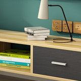 Scandinavian TV Media Console Wooden TV Stand Console with 2 Drawers Clearhalo 'furn' 'furn_tv_stands_entertainment_centers' 'Furniture' 'Living Room Furniture' 'TV Stands & Entertainment Centers' 'TV Stands & Media Storage Furniture' 'tv_stands_entertainment_centers' 7216491