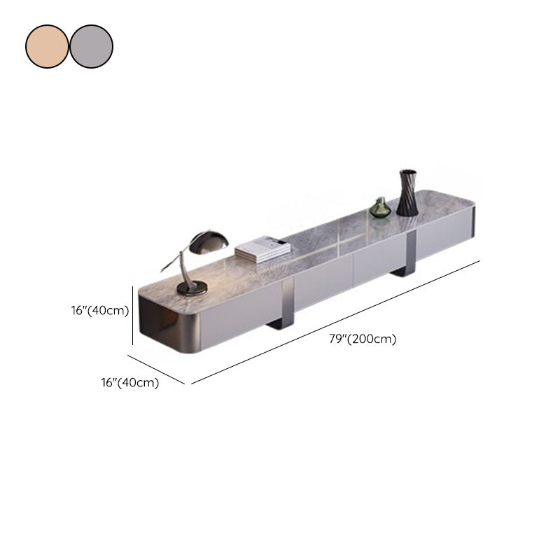 4 Drawers Stone TV Console Glam Media Console with Metal Legs Clearhalo 'furn' 'furn_tv_stands_entertainment_centers' 'Furniture' 'Living Room Furniture' 'TV Stands & Entertainment Centers' 'TV Stands & Media Storage Furniture' 'tv_stands_entertainment_centers' 7216512
