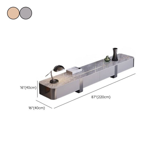 4 Drawers Stone TV Console Glam Media Console with Metal Legs Clearhalo 'furn' 'furn_tv_stands_entertainment_centers' 'Furniture' 'Living Room Furniture' 'TV Stands & Entertainment Centers' 'TV Stands & Media Storage Furniture' 'tv_stands_entertainment_centers' 7216513