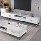 Glass TV Stand Console Open Storage TV Media Stand with Drawer Clearhalo 'furn' 'furn_tv_stands_entertainment_centers' 'Furniture' 'Living Room Furniture' 'TV Stands & Entertainment Centers' 'TV Stands & Media Storage Furniture' 'tv_stands_entertainment_centers' 7216515