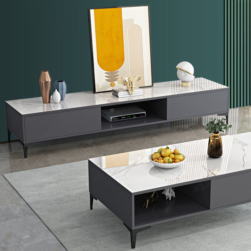 Contemporary TV Stand Console Wooden TV Media Stand for Living Room Clearhalo 'furn' 'furn_tv_stands_entertainment_centers' 'Furniture' 'Living Room Furniture' 'TV Stands & Entertainment Centers' 'TV Stands & Media Storage Furniture' 'tv_stands_entertainment_centers' 7216556