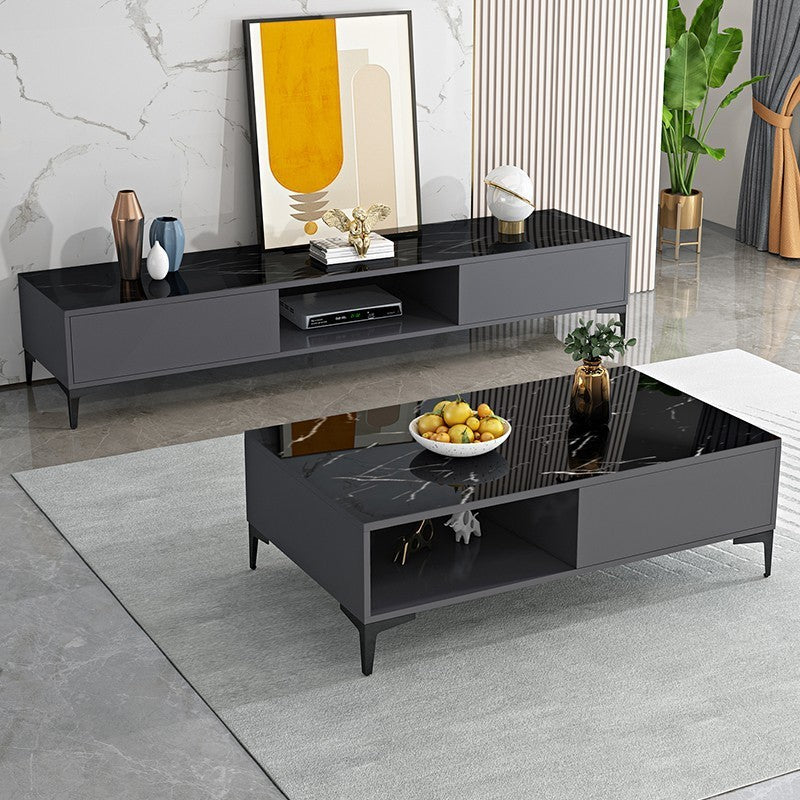 Contemporary TV Stand Console Wooden TV Media Stand for Living Room Clearhalo 'furn' 'furn_tv_stands_entertainment_centers' 'Furniture' 'Living Room Furniture' 'TV Stands & Entertainment Centers' 'TV Stands & Media Storage Furniture' 'tv_stands_entertainment_centers' 7216557