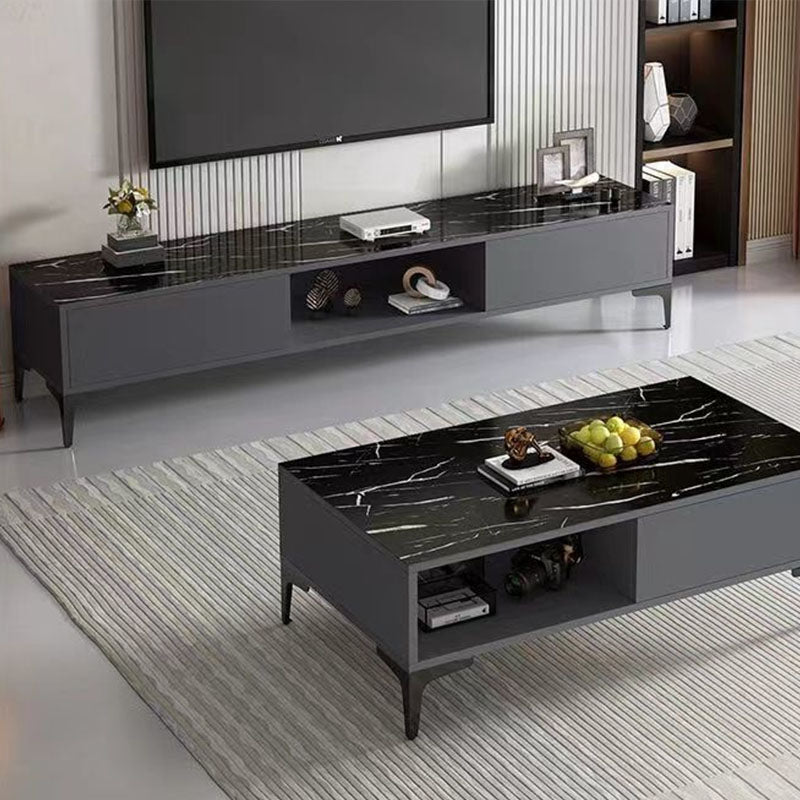 Contemporary TV Stand Console Wooden TV Media Stand for Living Room Clearhalo 'furn' 'furn_tv_stands_entertainment_centers' 'Furniture' 'Living Room Furniture' 'TV Stands & Entertainment Centers' 'TV Stands & Media Storage Furniture' 'tv_stands_entertainment_centers' 7216568