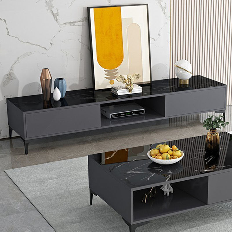 Contemporary TV Stand Console Wooden TV Media Stand for Living Room Clearhalo 'furn' 'furn_tv_stands_entertainment_centers' 'Furniture' 'Living Room Furniture' 'TV Stands & Entertainment Centers' 'TV Stands & Media Storage Furniture' 'tv_stands_entertainment_centers' 7216569