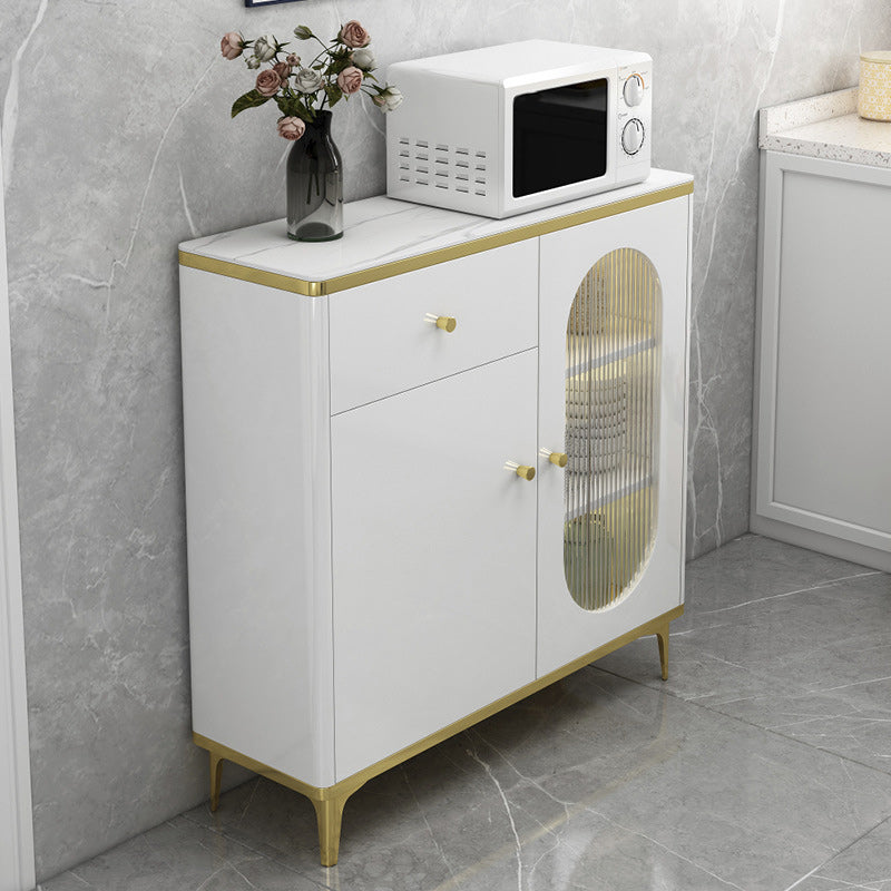 Gabinete contemporáneo de almacenamiento de madera de pie para exhibición para sala de estar