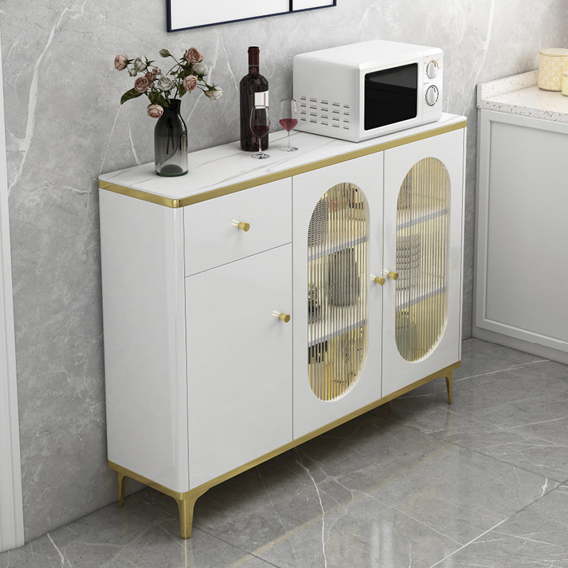 Zeitgenössischer Ausstellungsstand Faux Holzaufbewahrungsschrank für Wohnzimmer