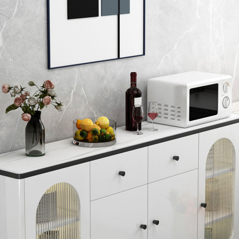 Gabinete contemporáneo de almacenamiento de madera de pie para exhibición para sala de estar