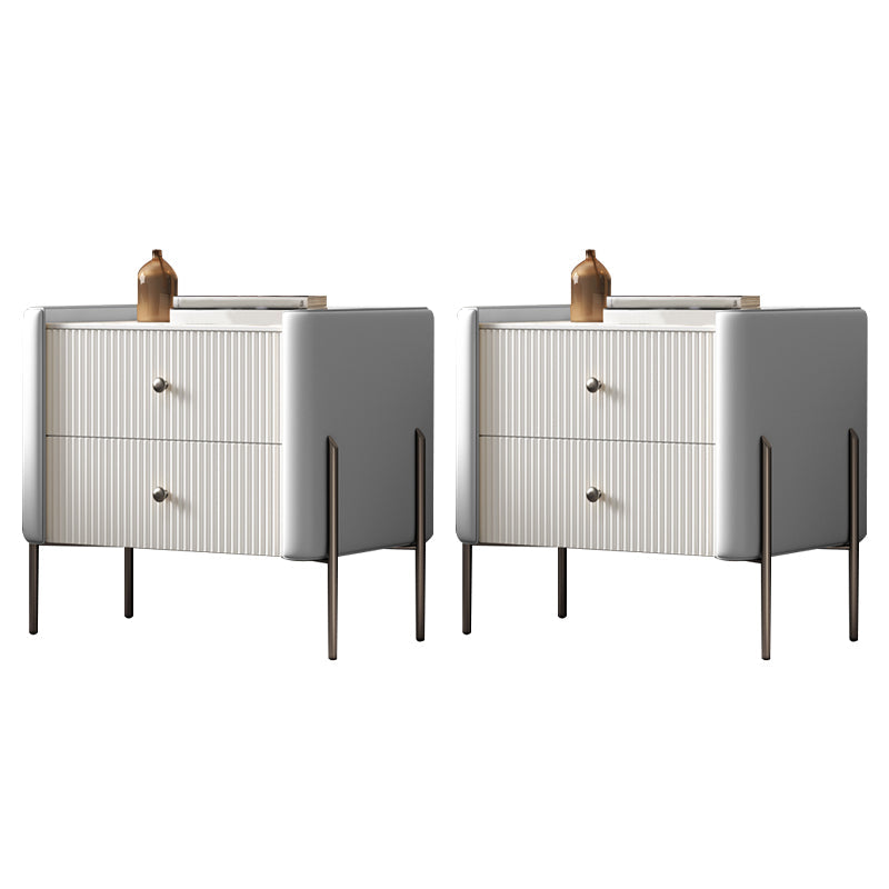 Accento moderno tavolo da comodino stoccaggio del comodino in pietra con gambe