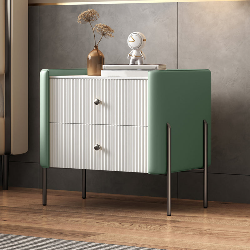 Accento moderno tavolo da comodino stoccaggio del comodino in pietra con gambe