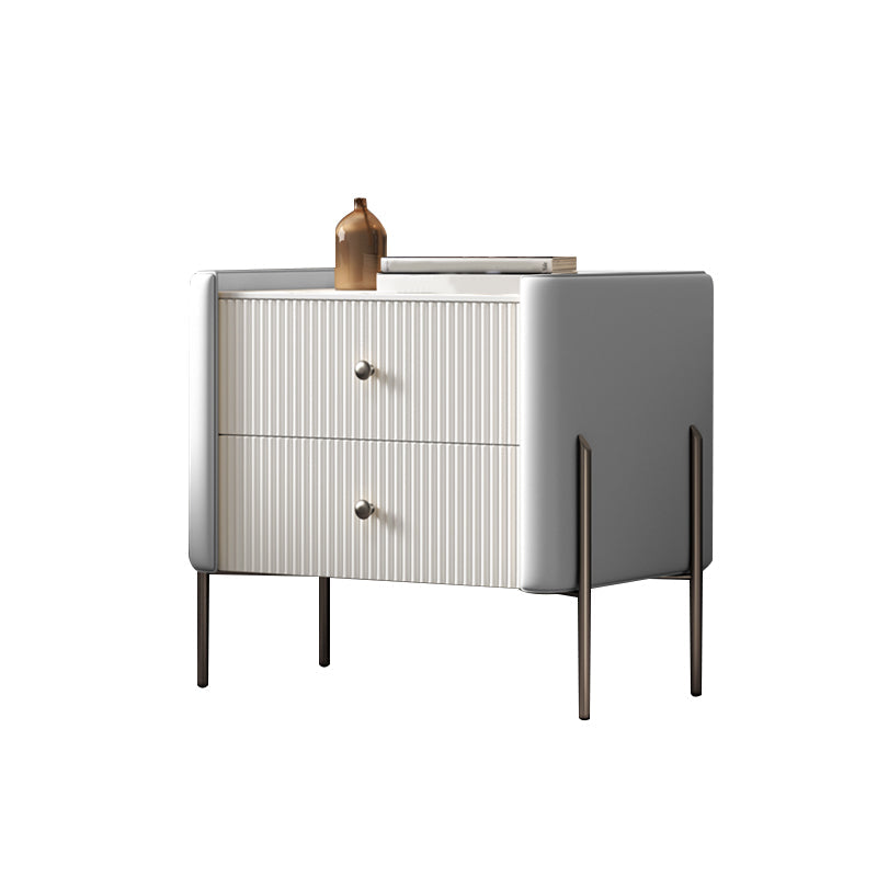 Accento moderno tavolo da comodino stoccaggio del comodino in pietra con gambe