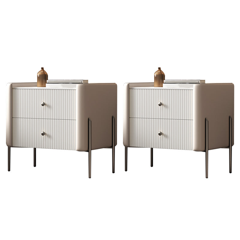 Accento moderno tavolo da comodino stoccaggio del comodino in pietra con gambe